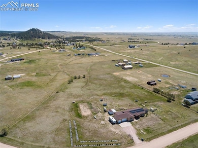 Overhead view of 5-acre property.