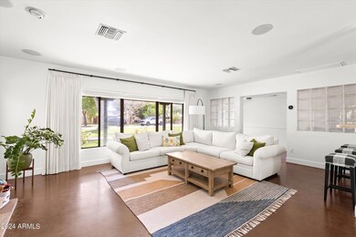 Family room facing front window