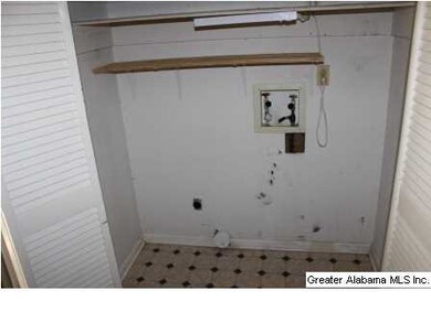 Laundry closet on the main level