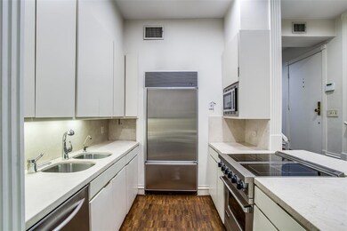 Open kitchen w/Sub Zero and island.