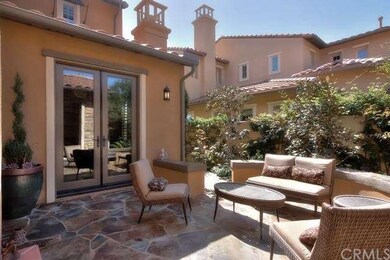 French doors from formal dining/living room to cou