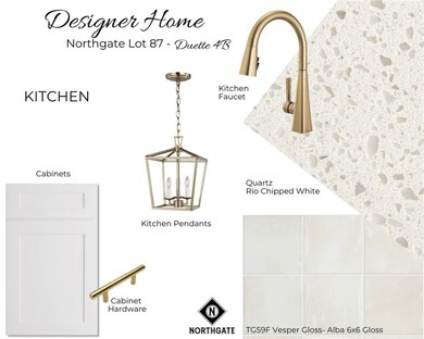 Designer Selections for Northgate Lot 87 - All plans, pricing and specifications are subject to change without notice.