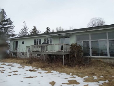 Large deck off kitchen.  Sun room too.