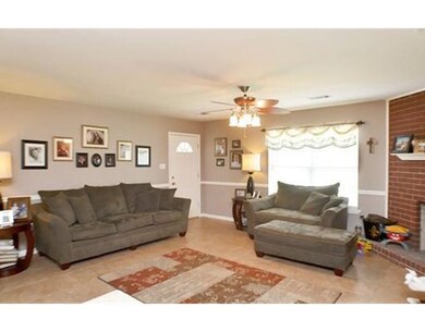Living Room. Living room and front door view from