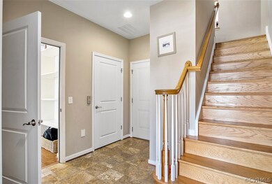 Foyer view into the bedroom 2, the elevator door,