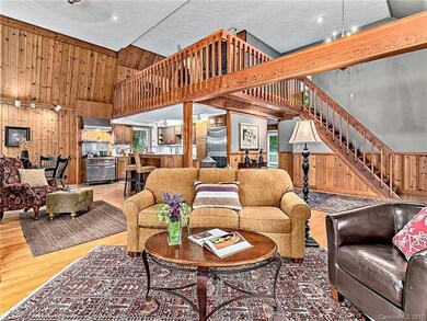 Open Vaulted Living Kitchen and Dining