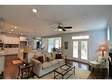 First floor living space with direct access to your new covered porch.  Gas fireplace and cooking in the gourmet custom kitchen.