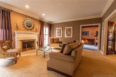 Neutral Patterned Carpeting.