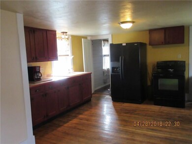 Kitchen sink area near back entry...