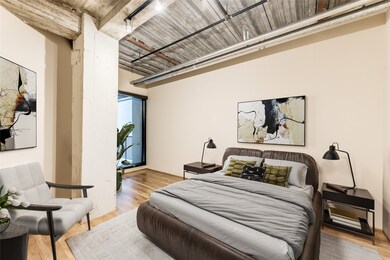 The bedroom is well-proportioned and offers ample