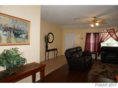Living room view towards entry