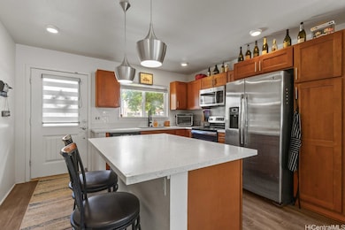 ample counter space in the kitchen