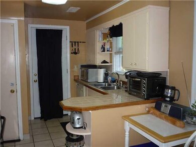 Kitchen. Partial view of kitchen, new counter top.