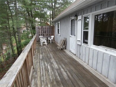 Large deck overlooking the water.