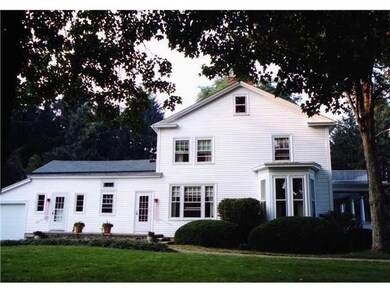 Exterior Front. The home has an extension that was
