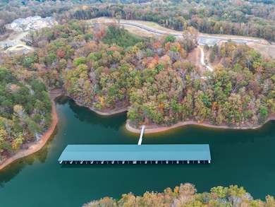Falcon Landing community dock and boat slips at Lake Lanier in Gainesville, Georgia