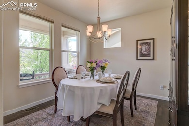 Private dining area could also be used as an office