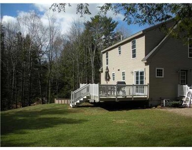Exterior Back. Large deck off...