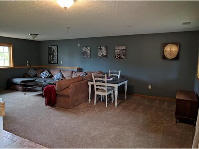 Great family room in the walk-out lower level.