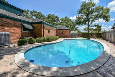 Pool is on side yard and is completely fenced in f