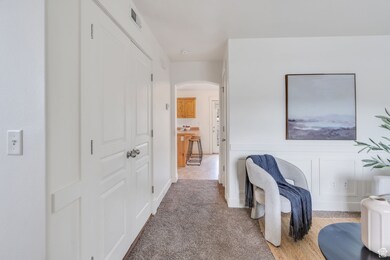 Large coat closet in living room