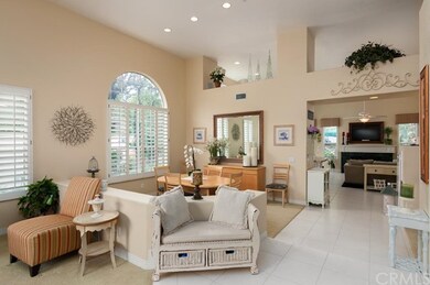 impressive entry to the formal living room and din