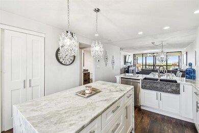 Updated home with crystal chandeliers throughout