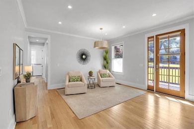 Gleaming hardwood floors