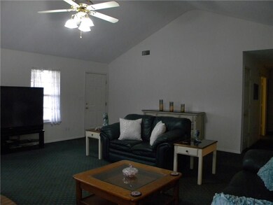 Another angle of the living room.  Front door lead