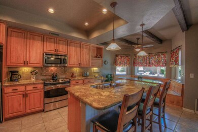 KITCHEN WITH GRANITE ISLAND