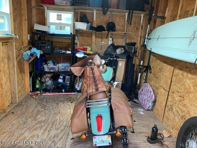 Inside of shed