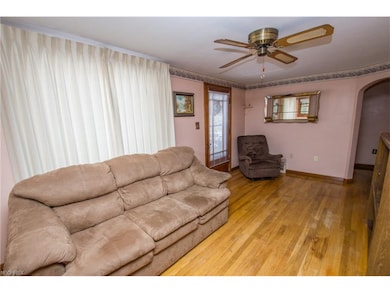 Living room with hardwood floors