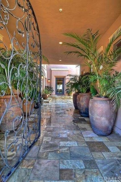 The courtyard entrance has a camera for addition s
