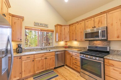 A modern kitchen with all the amenities