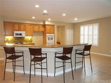 Long breakfast bar.