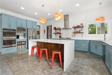 The large kitchen is a chef's and entertainers dream.