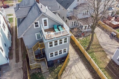 third floor balcony.  new steps that go from the backyard to the second floor