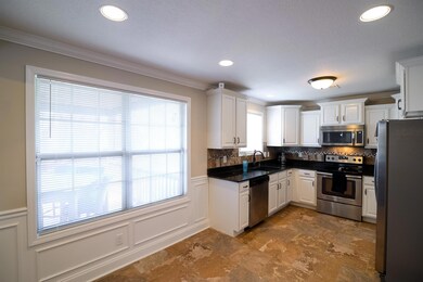 Large eat-in kitchen.