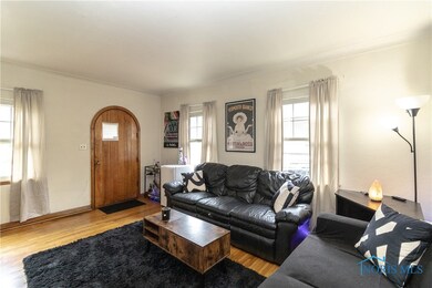 Living room with hardwood floors