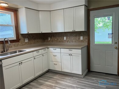view of kitchen from the dining room
