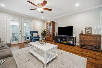 Spacious living and dining combo and features like