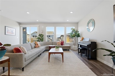 Light and bright South facing living area