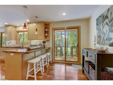 Alternative view of kitchen with deck access.