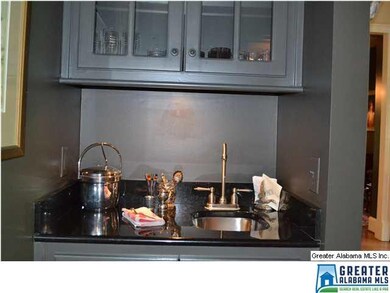 Perfect for entertaining the wet bar is convenient