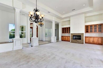 Formal dining room and living room with built-in a