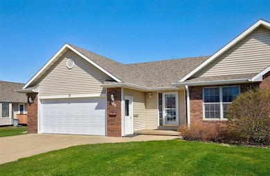 Large 2-car attached garage.