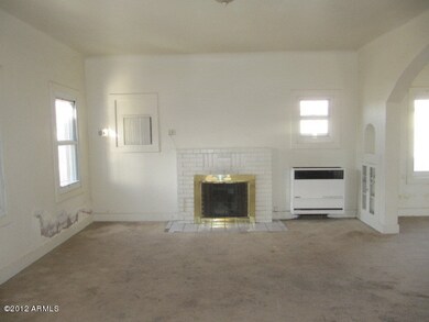 living room with fireplace