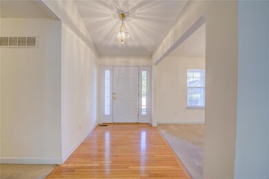 Real hardwood entry foyer