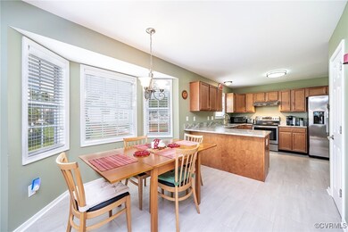 Kitchen featuring an inviting chandelier, plenty o