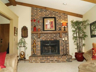 Wonderful brick fireplace
